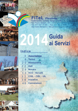 Guida ai Servizi FITeL Piemonte