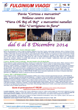 Brochure - Fulginium Viaggi