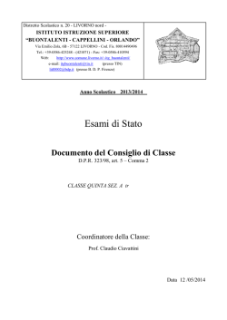 5A Tradizionale - IIS Buontalenti Cappellini Orlando