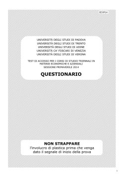 Facsimile test maggio 2014 con risposte