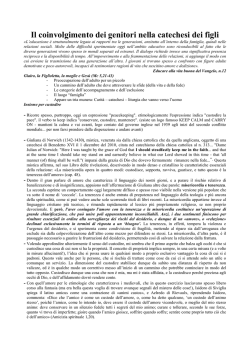 3 relazione il coinvolgimento dei genitori