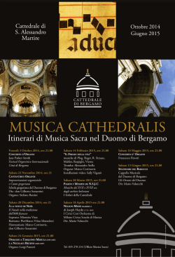 Itinerari di Musica Sacra nel Duomo di Bergamo