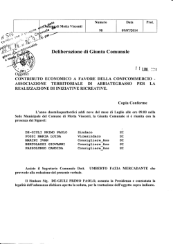 contributo economico a favore della confcommercio