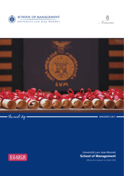 Brochure 2014 - School Of Management