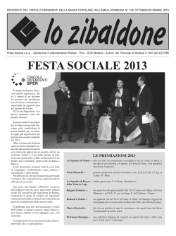 sport - Circolo Dipendenti BPER