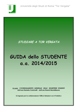 Guida dello studente a.a. 2014-2015 PDF
