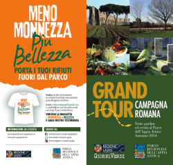Programma Grand Tour della Campagna Romana Autunno 2014