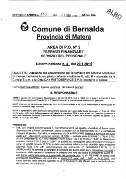 DET. N. 118 - 2014 - Comune di Bernalda