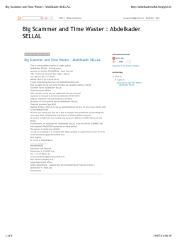 Big Scammer and Time Waster : Abdelkader SELLAL