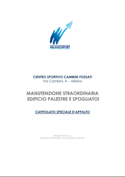 Capitolato Speciale Appalto