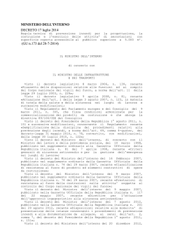 D.M. PREVENZIONE INCENDI