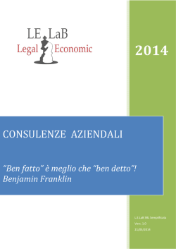 L.E.LaB CATALOGO CONSULENZE 2014 1.0