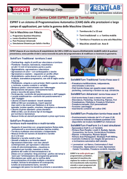 Il sistema CAM ESPRIT per la Tornitura - MECH-LAB
