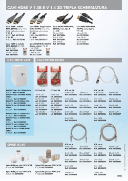 CAVI HDMI V 1.3B E V 1.4 3D TRIPLA SCHERMATURA