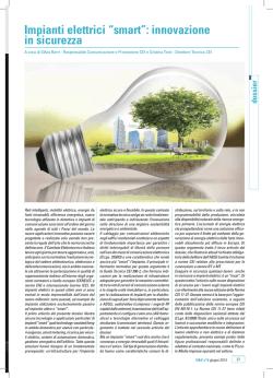 Impianti elettrici &ldquo;smart&rdquo;: innovazione in sicurezza