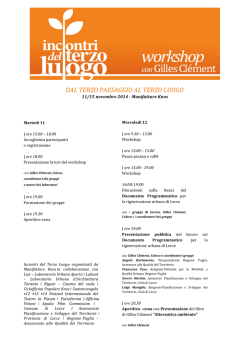 PROGRAMMA DEFINITIVO WS NOV 2104