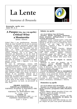 Lente 2011-2 - La lente - istantanee di Bonassola