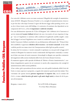 societ&agrave; pubbliche - i dipendenti nei C.d.A.