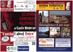 Scarica qui la Guida Turistica di Ronciglione 2014 in
