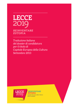 Lecce2019 Traduzione italiana bid book