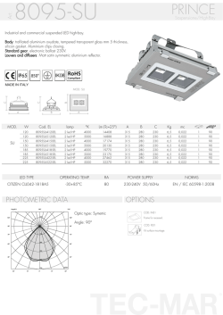 SCHEDA TECNICA PRINCE - TEC-MAR