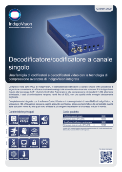 Decodificatore/codificatore a canale singolo (PDF file)