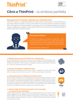 Citrix e ThinPrint &ndash; la simbiosi perfetta