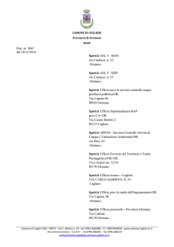 Convocazione - Comune di Cuglieri
