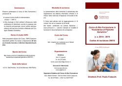 Brochure c.a.f. in Assistenza al Paziente Geriatrico