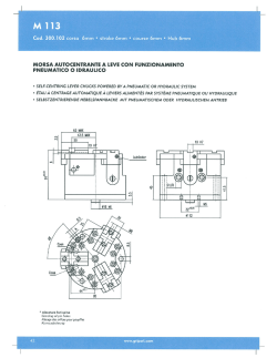 morsa autocentrante a leve con funzionamento