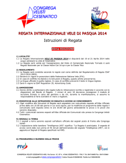 Istruzioni di Regata - Congrega Velisti Cesenatico