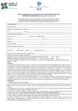 Page 1 Piano Terapeutico per la prescrizione di Incretine/inibitori