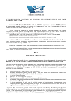 DIREZIONE GENERALE - Dossier Sanitario del Cittadino