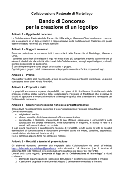istruzioni del bando - Parrocchia di Martellago