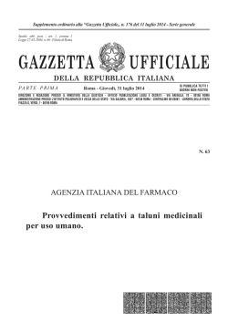 GAZZETTA UFFICIALE
