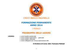 programma corso cbp 2010 - Croce Bianca Paganella