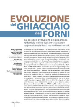 Evoluzione del ghiacciaio dei Forni