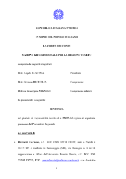 Sezione giurisdizionale per il Veneto ( PDF, 117 kB )