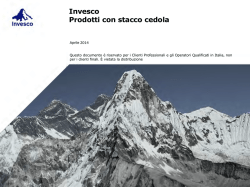 Invesco Prodotti con stacco cedola - nicolaperta