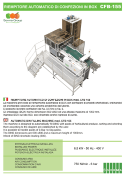 riempitore automatico di confezioni in box cfb-155