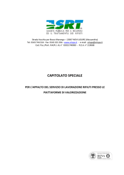 Piattaforme Capitolato Speciale 2014