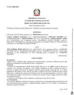 Sentenza Fondo Crescita
