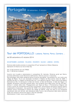 Tour del PORTOGALLO: Lisbona, Fatima, Porto, Coimbra &hellip;