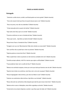 Frase de Madre Assunta