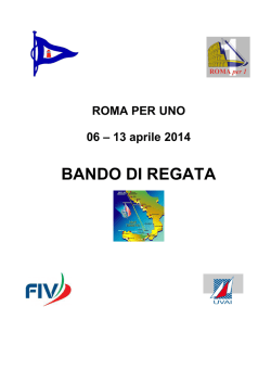 Bando di regata Romax1 2014