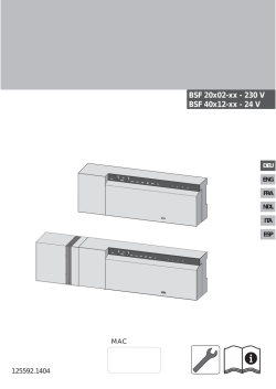 BSF 20x02-xx - 230 V BSF 40x12-xx - 24 V