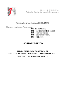 BANDO COGESTORI - Asl Benevento