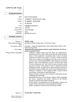 BISSET Adriana - Provincia di Torino