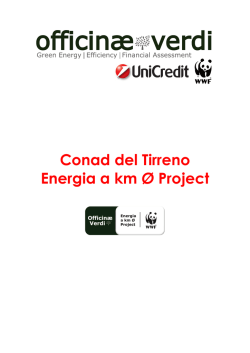 Conad del Tirreno Energia a km &Oslash; Project