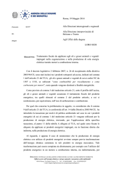 Agenzia Dogane - Fattorie del sole